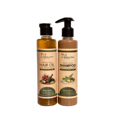 Hair Oil & Shampoo Bundle | Herbal Hair Care Combo – Kudratenoor